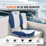 Boat Seat Low Back Fold-Down Fishing Boat Chair with Sponge Padding 2 Pack V952-ZHSKU00000000000057