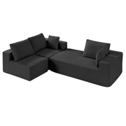 Modular Sectional Sofa, L Shaped Modular Sofa with Chaise, Cloud Sectional Couch with High Rebound Sponge and V952-ZHSSFLX1001039A6QV0