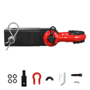 Shackle Hitch Receiver, Fits 50 mm Receivers, 20 Tons Breaking Strength, D Ring Shackle with Trailer Hitch V952-ZJHJG2IN35005KAPBV0
