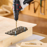 Shelf Pin Jig and Hinge Jig Two-in-One, Aluminum Alloy Cabinet Hardware Hole Drilling Template with 6.4 and V952-ZJJGBXZKJJ006012Y001V0