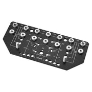 Shelf Pin Jig and Hinge Jig Two-in-One, Aluminum Alloy Cabinet Hardware Hole Drilling Template with 6.4 and V952-ZJJGBXZKJJ006012Y001V0