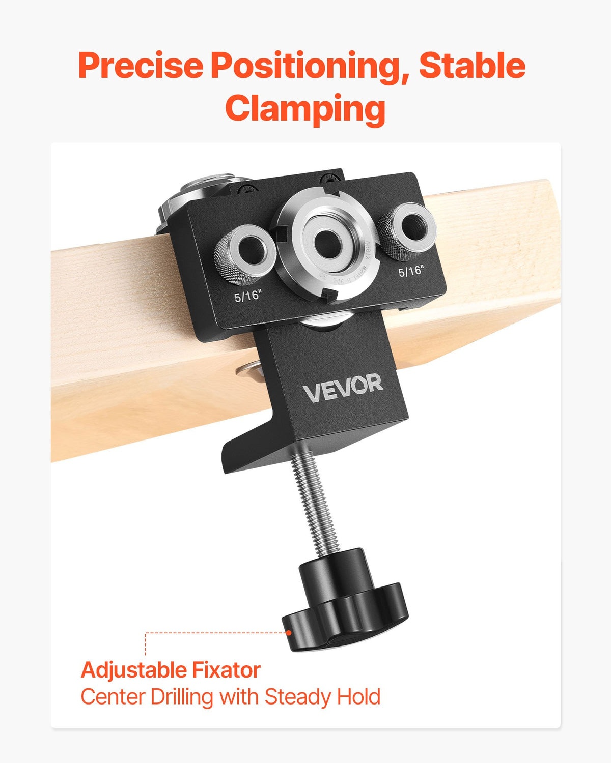 Doweling Jig Kit, Self Centering Dowel Drill Jig for Straight Holes, Aluminum Alloy Woodworking Joints Tool V952-ZJJJJXZKJJ00ELCE6001V0