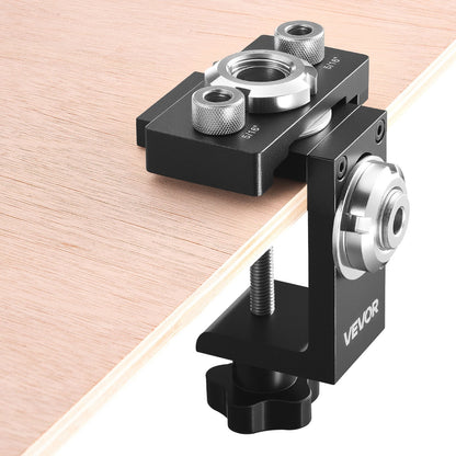 Doweling Jig Kit, Self Centering Dowel Drill Jig for Straight Holes, Aluminum Alloy Woodworking Joints Tool V952-ZJJJJXZKJJ00ELCE6001V0