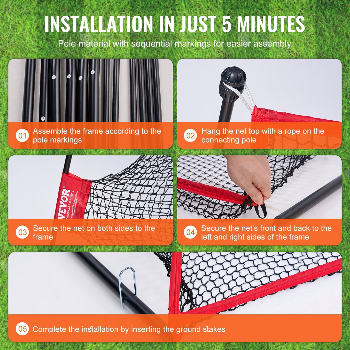 Golf Practice Hitting Net, Huge 10.8x7ft Golf Net, Personal Driving Range for Indoor Outdoor Use, Portable V952-ZJK10X7YCDW0FFLLXV0