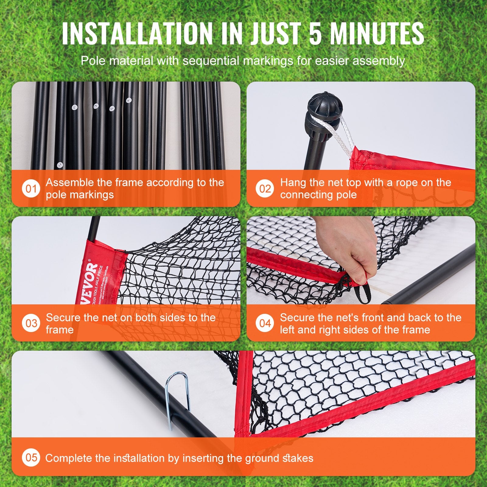 Golf Practice Hitting Net, Huge 10.8x7ft Golf Net, Personal Driving Range for Indoor Outdoor Use, Portable V952-ZJK10X7YCDW0FFLLXV0