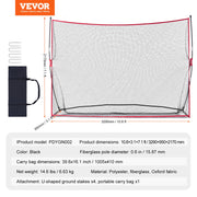 Golf Practice Hitting Net, Huge 10.8x7ft Golf Net, Personal Driving Range for Indoor Outdoor Use, Portable V952-ZJK10X7YCDW0FFLLXV0
