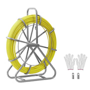 Fish Tape Fiberglass, 152M 6.3MM, Duct Rodder Fishtape Wire Puller with Stand, Cable Running Rod with Locking V952-ZJKYDBLXW14IQ3YP7001V0