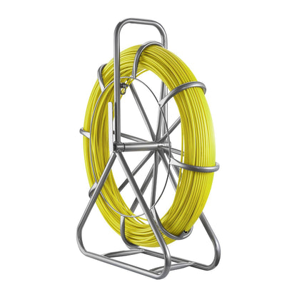 Fish Tape Fiberglass, 152M 6.3MM, Duct Rodder Fishtape Wire Puller with Stand, Cable Running Rod with Locking V952-ZJKYDBLXW14IQ3YP7001V0
