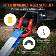 Shackle Hitch Receiver, Fits 50 mm Receivers, 24 Tons Breaking Strength, D Ring Shackle with Trailer Hitch V952-ZJLHJ2IN45007CI7LV0