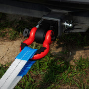 Shackle Hitch Receiver, Fits 50 mm Receivers, 24 Tons Breaking Strength, D Ring Shackle with Trailer Hitch V952-ZJLHJ2IN45007CI7LV0