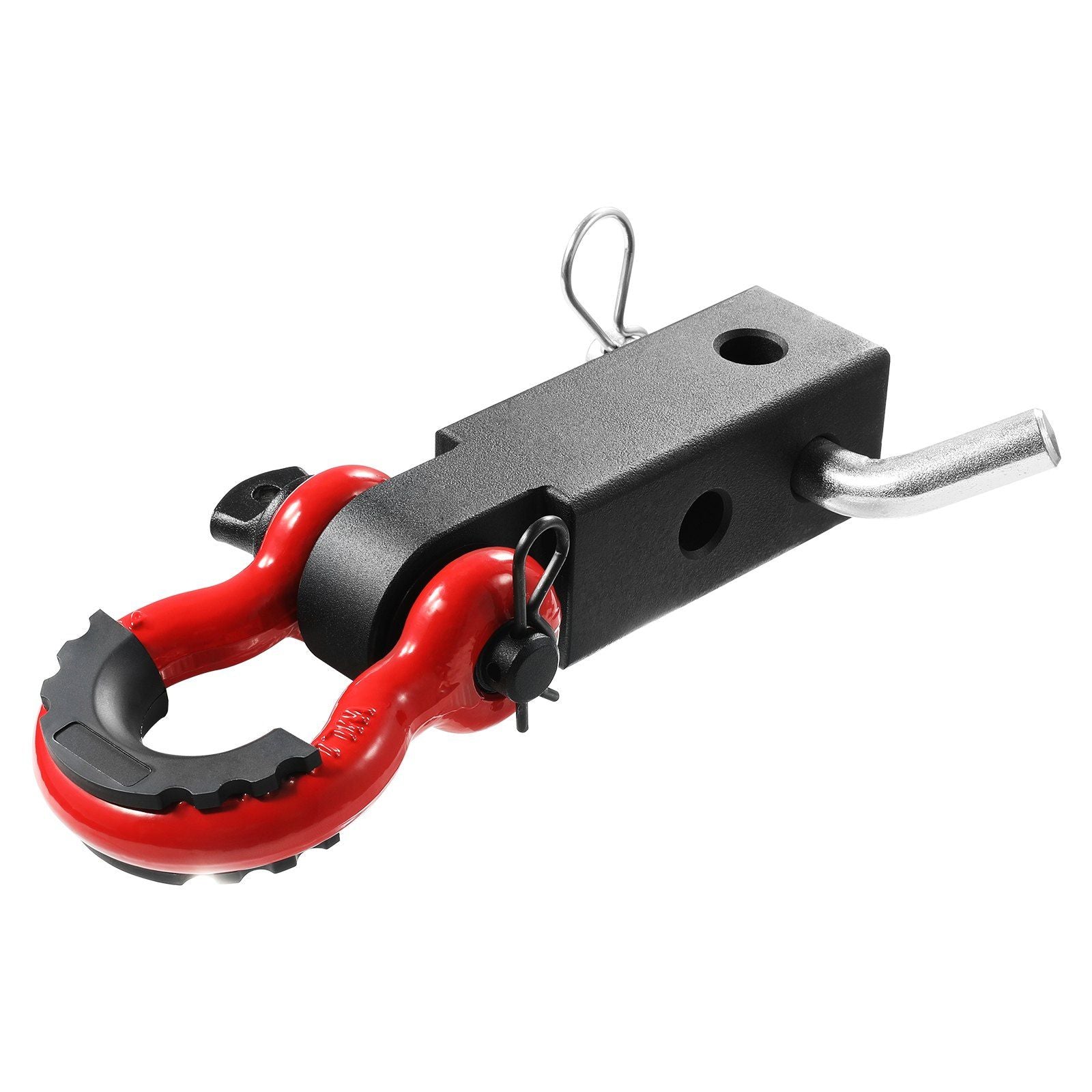 Shackle Hitch Receiver 50 mm, 29.9 Tons Breaking Strength, D Ring Shackle with Trailer Hitch Lock Pin, Heavy V952-ZJLHJ2IN550085NCOV0