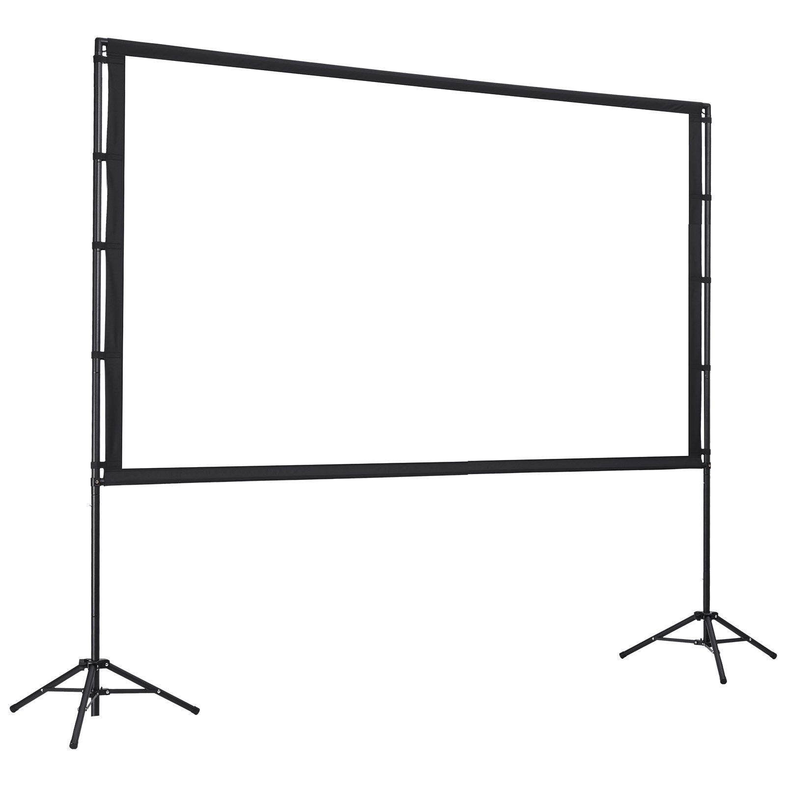Projector Screen with Stand, 100 Inch 160 degrees Wide Angle Indoor Outdoor Projection Screen, 16:9 4K HD V952-ZJSTYPMEKLJZTWA9Y001V0