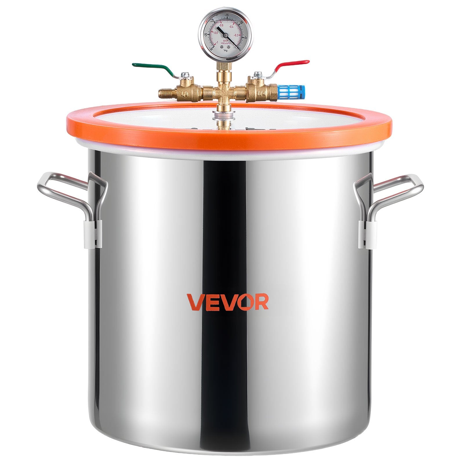 18.93 L Vacuum Chamber with Pump, 3.5 CFM 99 L/min, Single Stage Vacuum Pump, Stainless Steel Degassing V952-ZKBYZKTTZDJ1B45UM001V3
