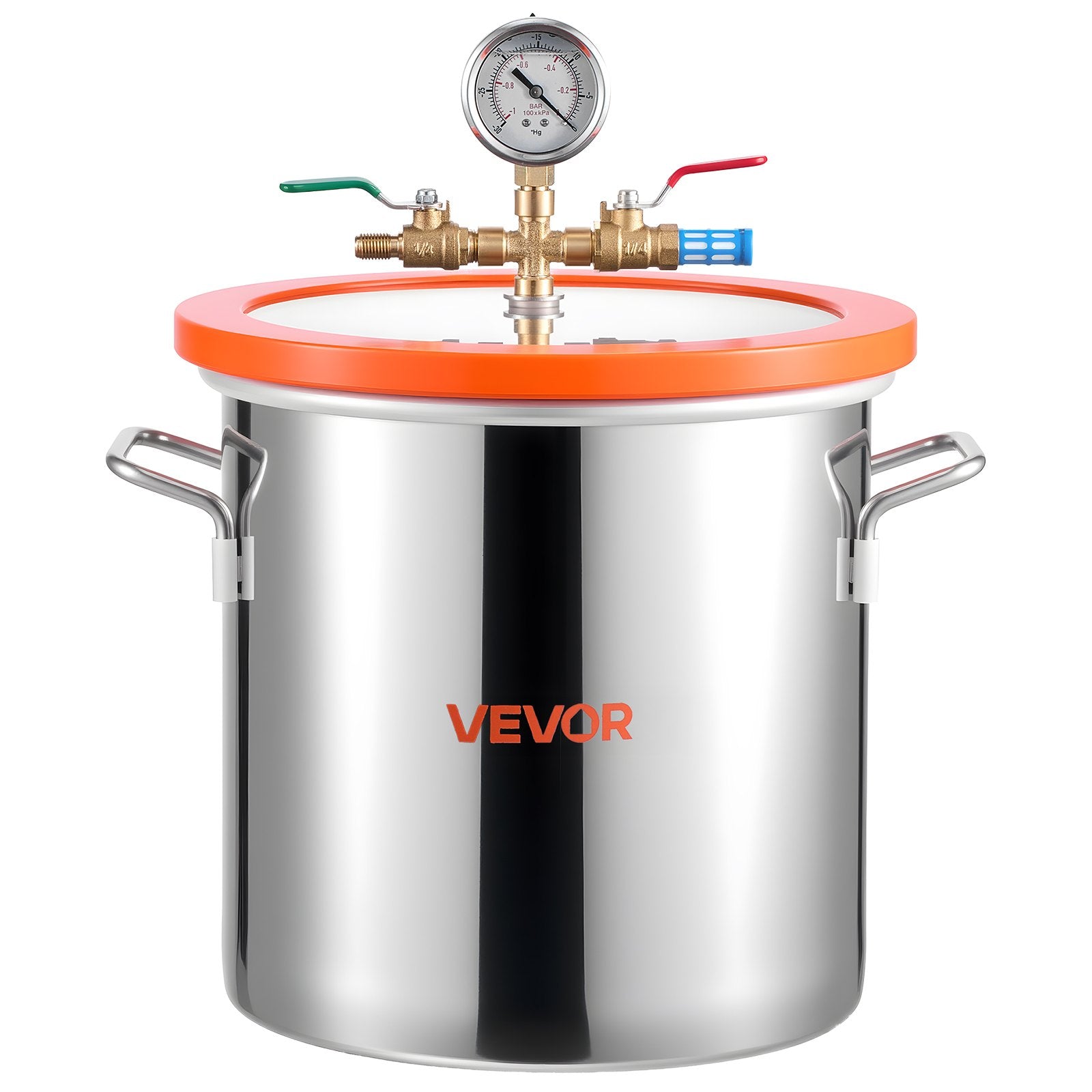 11.36 L Vacuum Chamber with Pump, 3.5 CFM 99 L/min, Single Stage Vacuum Pump, Stainless Steel Degassing V952-ZKBYZKTTZDJ1C7IAJ001V3