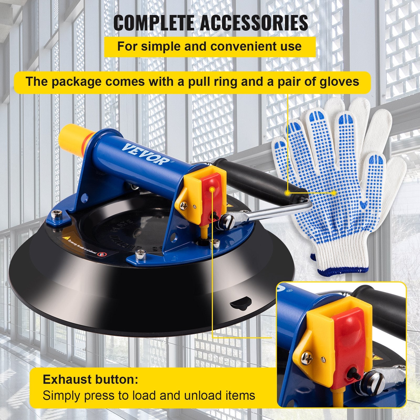 Glass Lifting Vacuum Suction Cup Glass Lifter Suction Cup 30.4 cm 150 kg V952-ZKXPYCJSSB1210RLVV0