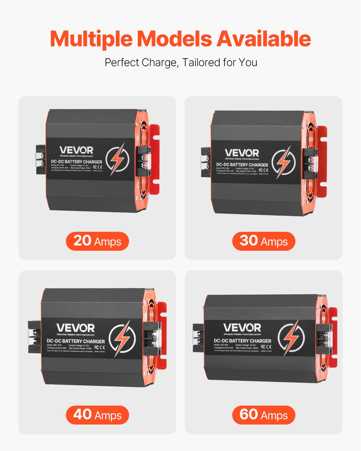 12V 30A DC to DC Charger Battery Charger 375W for Lead-Acid Lithium AGM V952-ZLDZLDDYSRCD1J7L8V9