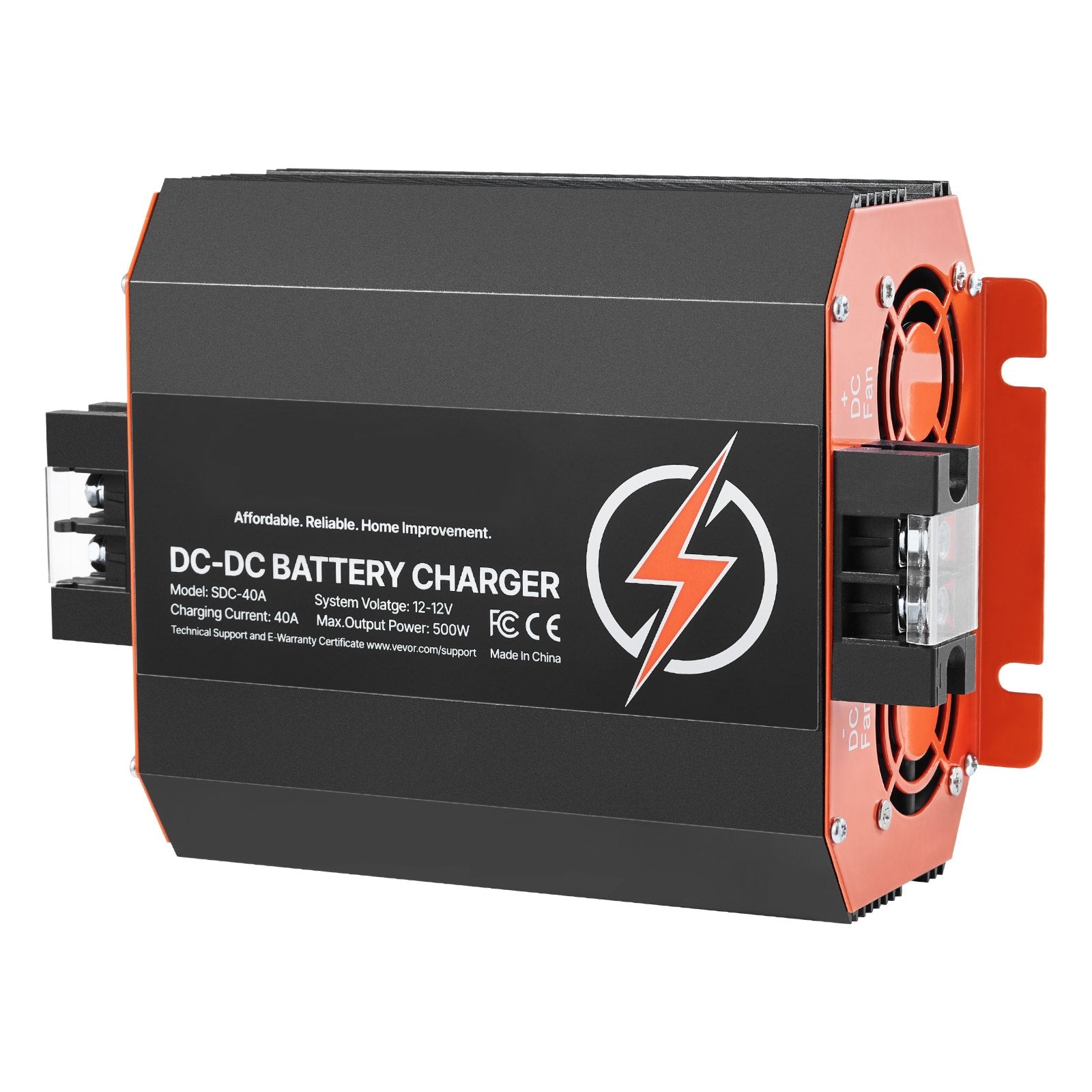 12V 40A DC to DC Battery Charger, 500W, On-Board Battery Charger for Lead-Acid, Lithium, AGM, GEL, and V952-ZLDZLDDYSRCDCJ0ZKV9