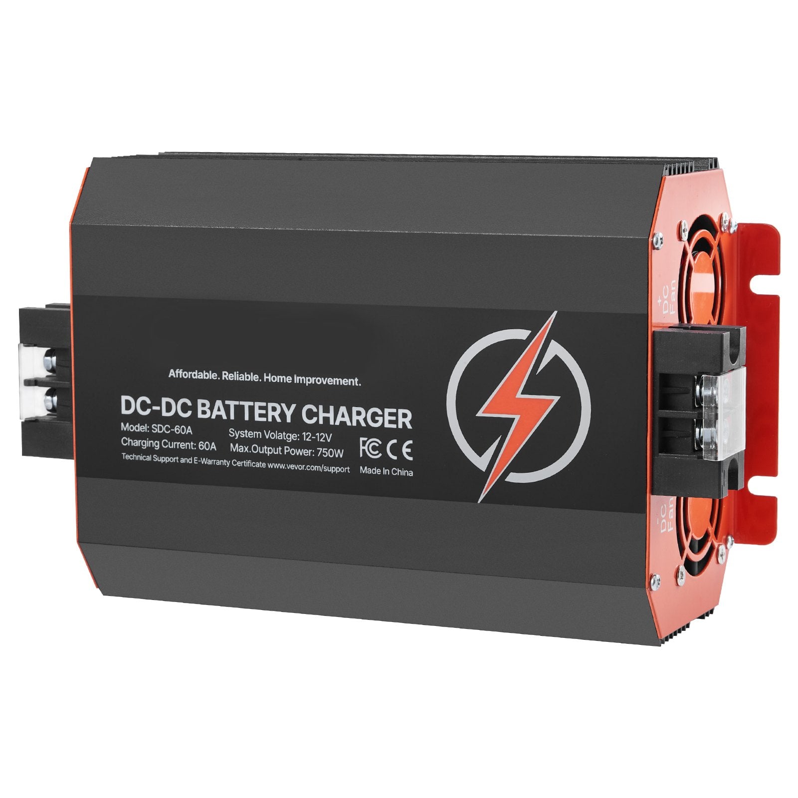 12V 60A DC to DC Battery Charger, 750W, On-Board Battery Charger for Lead-Acid, Lithium, AGM, GEL, and V952-ZLDZLDDYSRCDKMGQMV9
