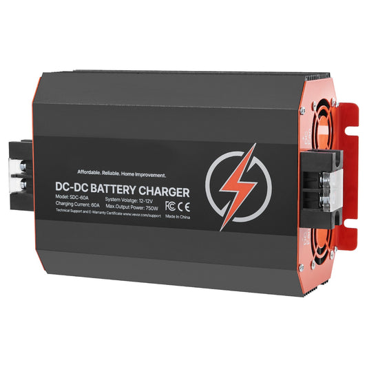 12V 60A DC to DC Battery Charger, 750W, On-Board Battery Charger for Lead-Acid, Lithium, AGM, GEL, and V952-ZLDZLDDYSRCDKMGQMV9