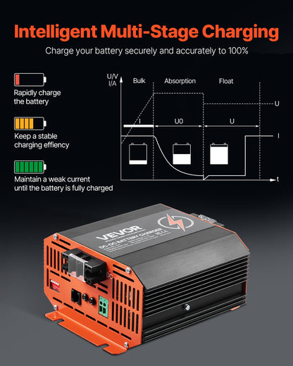 12V 20A DC to DC Charger Battery Charger 250W for Lead-Acid Lithium AGM V952-ZLDZLDDYSRCDOVSXWV9