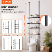 Over the Toilet Storage 4-Tier Bathroom Shelf Rack Space Saver Organizer V952-ZLGSGMTCWJ4CO9UA1V0