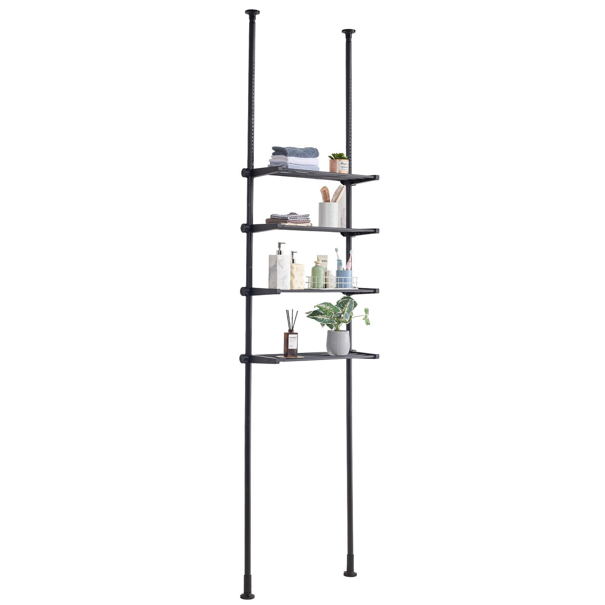 Over the Toilet Storage 4-Tier Bathroom Shelf Rack Space Saver Organizer V952-ZLGSGMTCWJ4CO9UA1V0