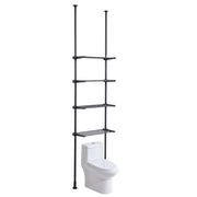 Over the Toilet Storage 4-Tier Bathroom Shelf Rack Space Saver Organizer V952-ZLGSGMTCWJ4CO9UA1V0