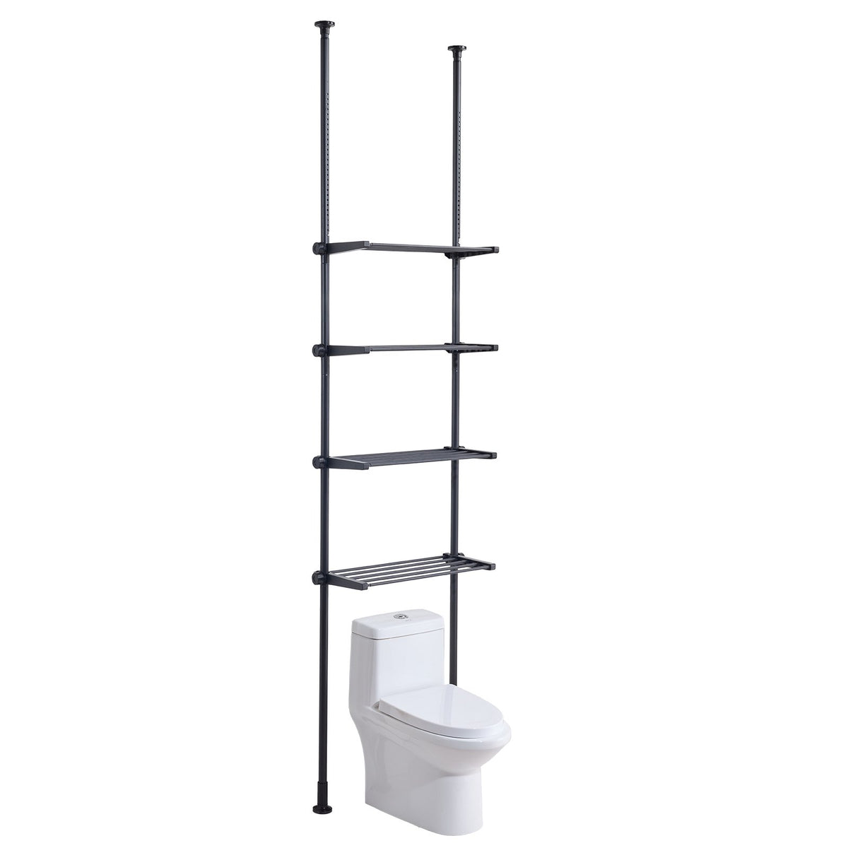 Over the Toilet Storage 4-Tier Bathroom Shelf Rack Space Saver Organizer V952-ZLGSGMTCWJ4CO9UA1V0