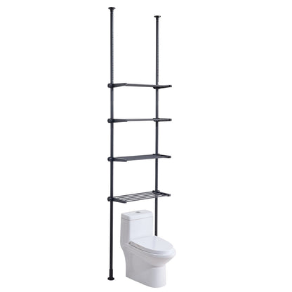 Over the Toilet Storage 4-Tier Bathroom Shelf Rack Space Saver Organizer V952-ZLGSGMTCWJ4CO9UA1V0