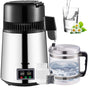 1.1 Gal Water Distiller, 0.3 Gal/H, 750W Distilled Water Maker Machine 0-99H Timing Set Temp Display, 304 V952-ZLJWXKYSACIHVQ18CV3