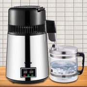 1.1 Gal Water Distiller, 0.3 Gal/H, 750W Distilled Water Maker Machine 0-99H Timing Set Temp Display, 304 V952-ZLJWXKYSACIHVQ18CV3