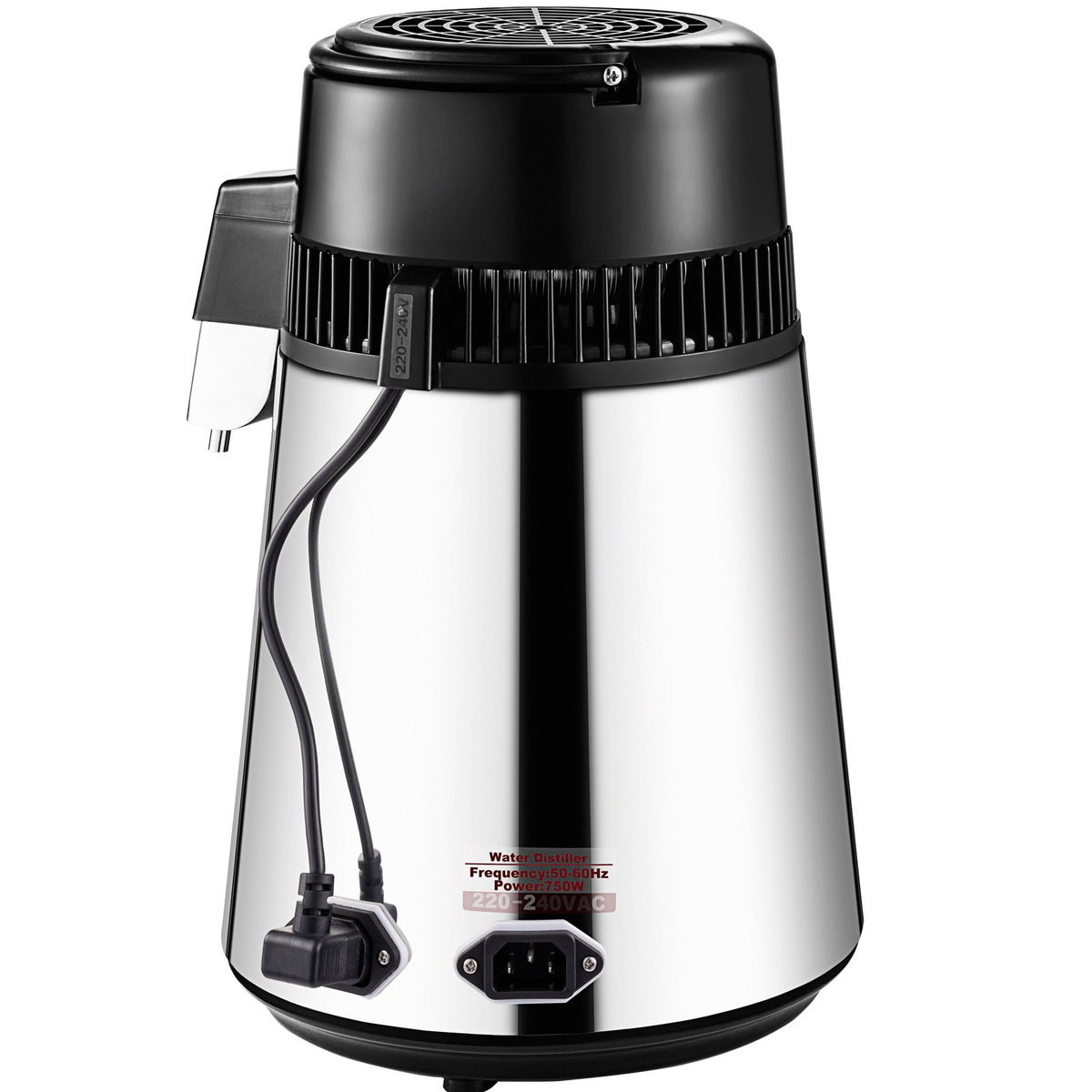 1.1 Gal Water Distiller, 0.3 Gal/H, 750W Distilled Water Maker Machine 0-99H Timing Set Temp Display, 304 V952-ZLJWXKYSACIHVQ18CV3