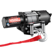 2041 kg Electric Winch, 12V DC ATV/UTV Winch with 6 mm x 12 m Steel Wire Rope, Wireless & Wired Remote V952-ZLQDXGSSJP45OJ5B5001V9