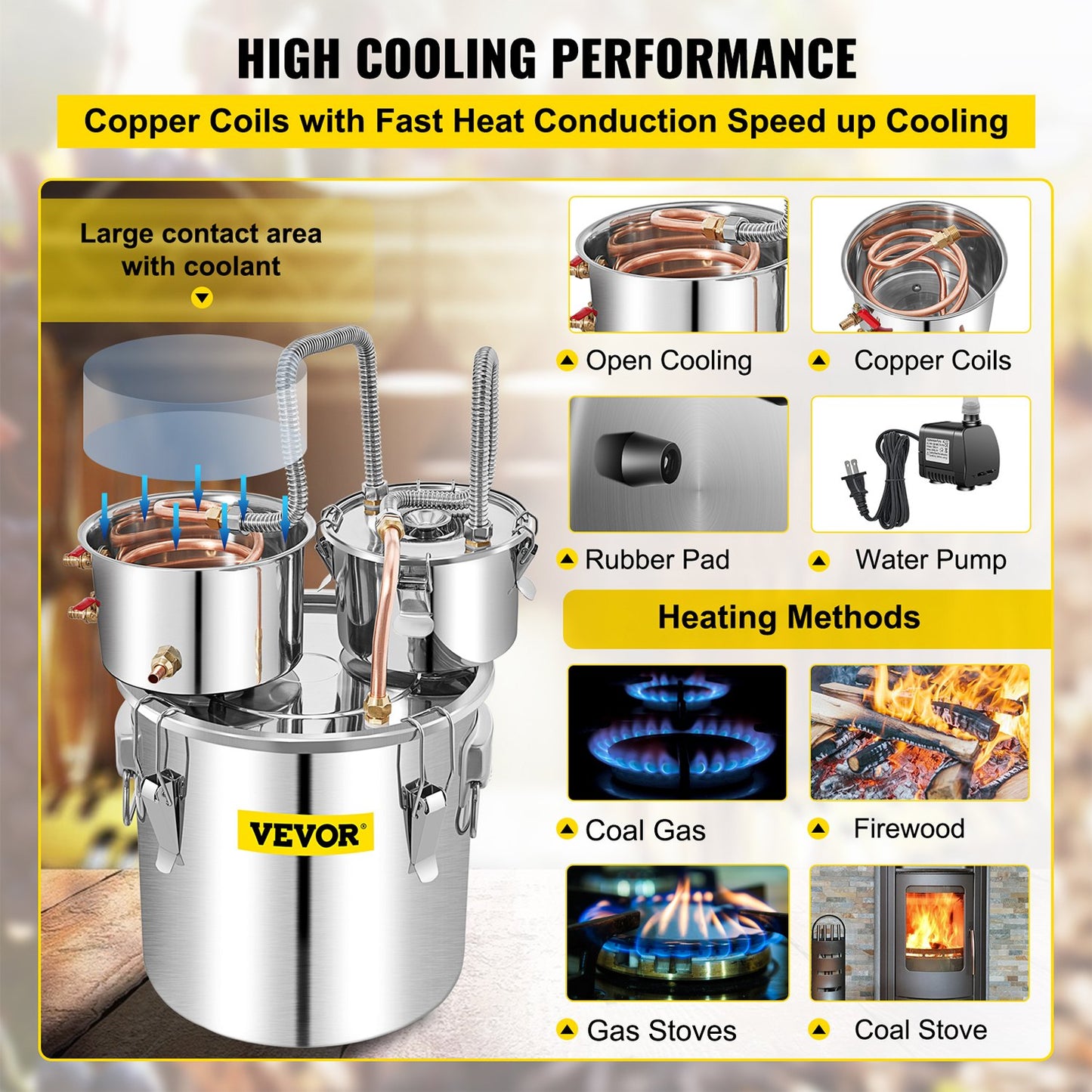 Moonshine Still Water Alcohol Distiller 50L w/Thumper Keg & Water Pump V952-ZLQSLNTDBA50LKQP7V3