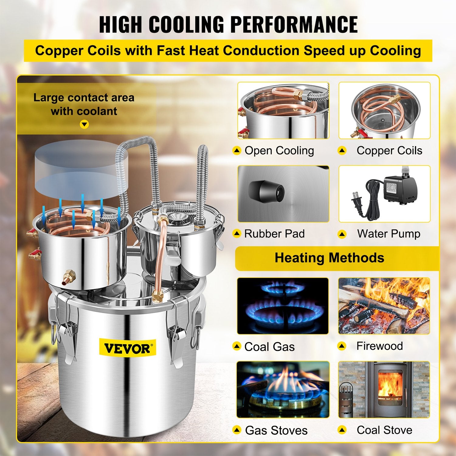 Moonshine Still Water Alcohol Distiller 50L w/Thumper Keg & Water Pump V952-ZLQSLNTDBA50LKQP7V3