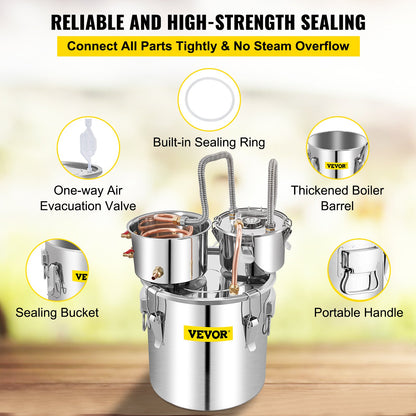 Moonshine Still Water Alcohol Distiller 50L w/Thumper Keg & Water Pump V952-ZLQSLNTDBA50LKQP7V3