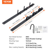Trimmer Rack, 3 Place Weeder Trimmer Rack, Locking Trim Holder Landscape Trailer Rack Carrier Mount on Open V952-ZLSDCJGJ3000VHDC7V0