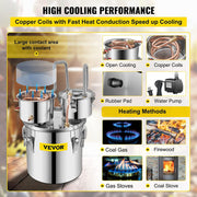 3 Pot 12L Alcohol Distiller Water Wine Boiler Home Brew Moonshinestill V952-ZLSJ3GALSLNTZLQDBV3