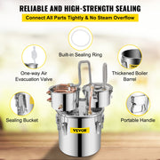 3 Pot 12L Alcohol Distiller Water Wine Boiler Home Brew Moonshinestill V952-ZLSJ3GALSLNTZLQDBV3