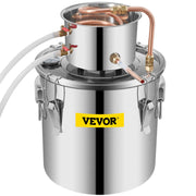 Moonshine Still 5 Gal 21L Stainless Steel Water Alcohol Distiller Copper Tube Home Brewing Kit Build-in V952-ZLSJ5GALZLQ000001V0