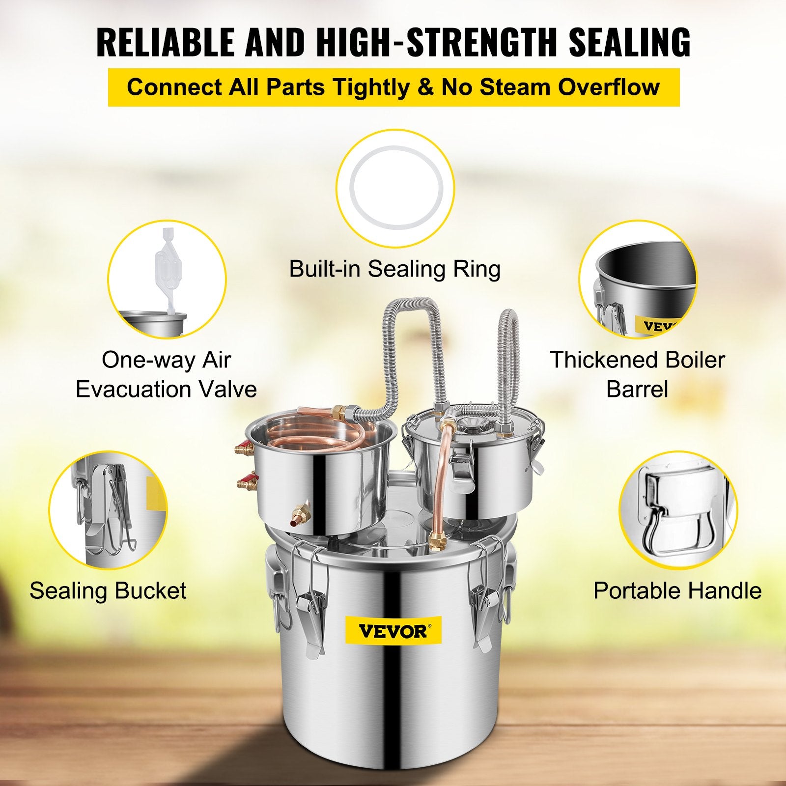 30L 8Gal Alcohol Distiller Water Spirit Boiler Home Brew Copper Alcohol Still V952-ZLSJ8GALSLNTZLQDBV3