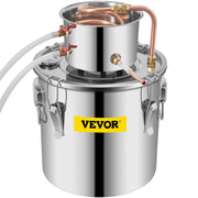 Moonshine Still 9.6Gal 38L Stainless Steel Water Alcohol Distiller Copper Tube Home Brewing Kit Build-in V952-ZLSJ8GALZLQ000001V0