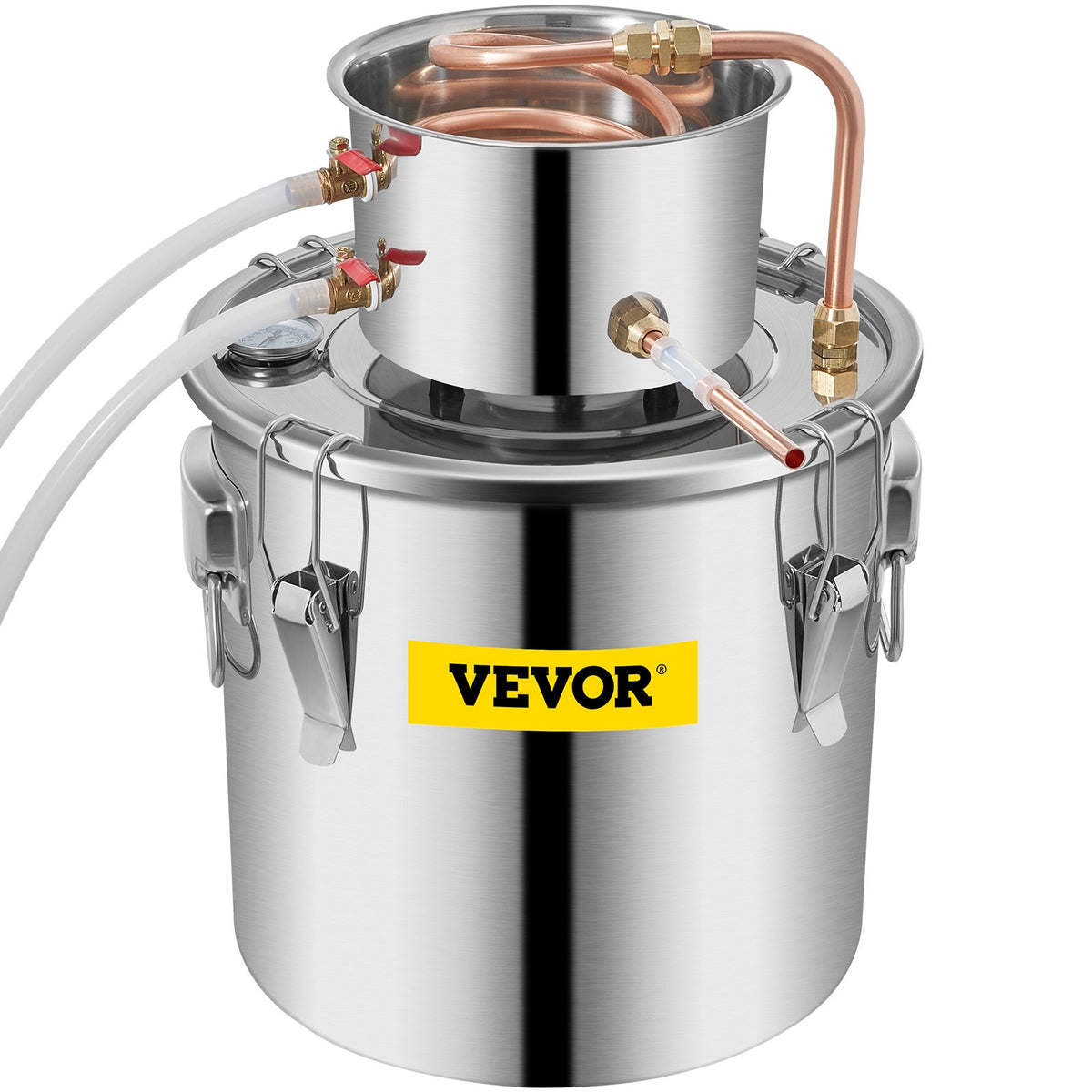 Moonshine Still 9.6Gal 38L Stainless Steel Water Alcohol Distiller Copper Tube Home Brewing Kit Build-in V952-ZLSJ8GALZLQ000001V0