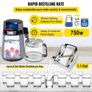 Home Water Distiller Distilled Water Maker 4 L with Dual Temp Display Grey V952-ZLSJSWXSKMDHAGSS5V3