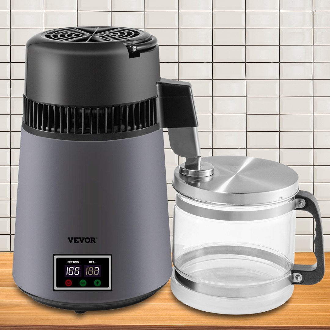 Home Water Distiller Distilled Water Maker 4 L with Dual Temp Display Grey V952-ZLSJSWXSKMDHAGSS5V3