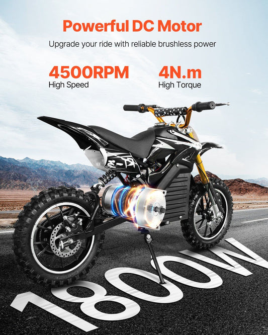 1800W Electric Brushless DC Motor Kit - 48V 4500rpm Motor with Upgraded Speed Controller and Throttle Grip V952-ZLWSDJTJ18007TVWHV9