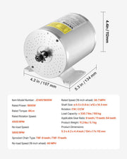 1800W Electric Brushless DC Motor Kit - 48V 4500rpm Motor with Upgraded Speed Controller and Throttle Grip V952-ZLWSDJTJ18007TVWHV9