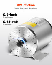 1800W Electric Brushless DC Motor Kit - 48V 4500rpm Motor with Upgraded Speed Controller, Throttle Grip Kit V952-ZLWSDJTJ1800AD2N1V9