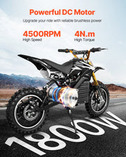 1800W Electric Brushless DC Motor 48V 4500rpm Motor for E-Bike Dirt Bike V952-ZLWSDJTJ1800MU0S6V9