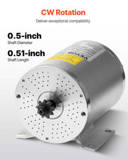 1800W Electric Brushless DC Motor 48V 4500rpm Motor for E-Bike Dirt Bike V952-ZLWSDJTJ1800MU0S6V9